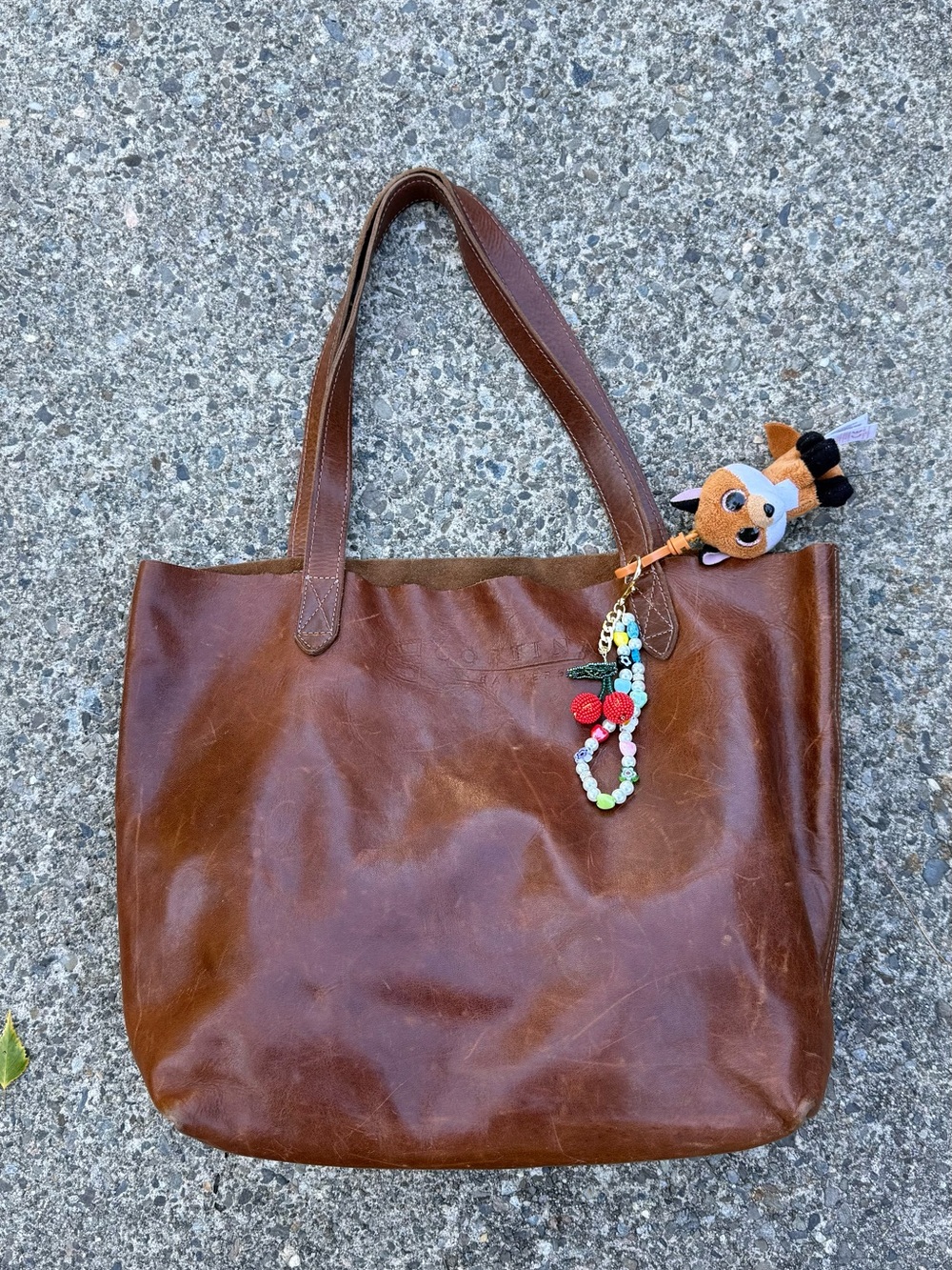 Cortina Genuine Leather Tote Bag | Cognac Brown | Distressed Patina